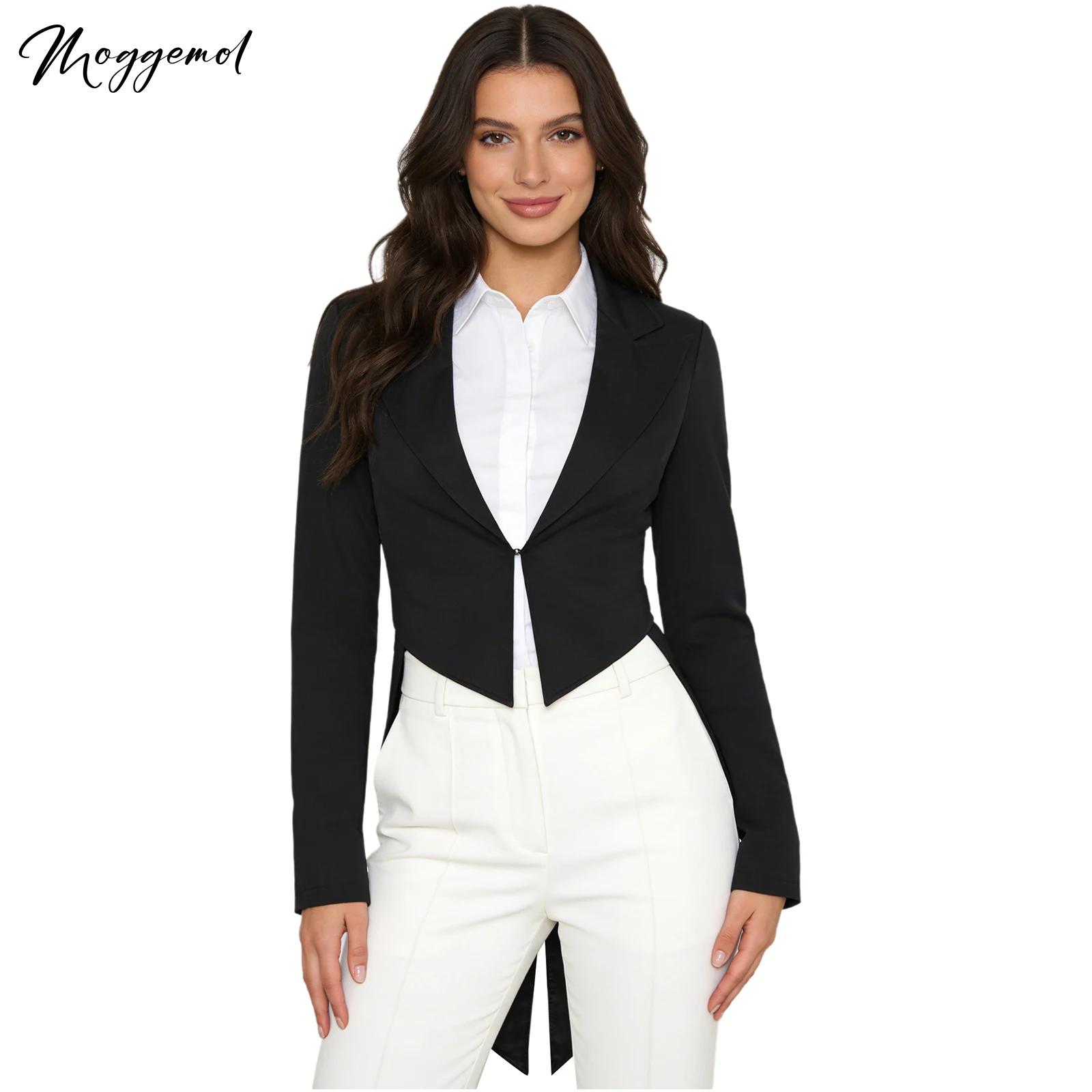 Womens Blazer - Womens Vintage Swallowtail Jacket Waitress Cosplay