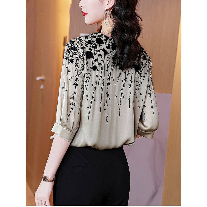 Vintage Elegant Women Silk Sat - Silk Blouse recension och pris