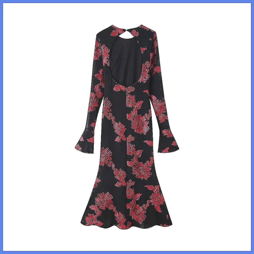 Elegant Backless Jacquard Even - Evening Gown recension och pris