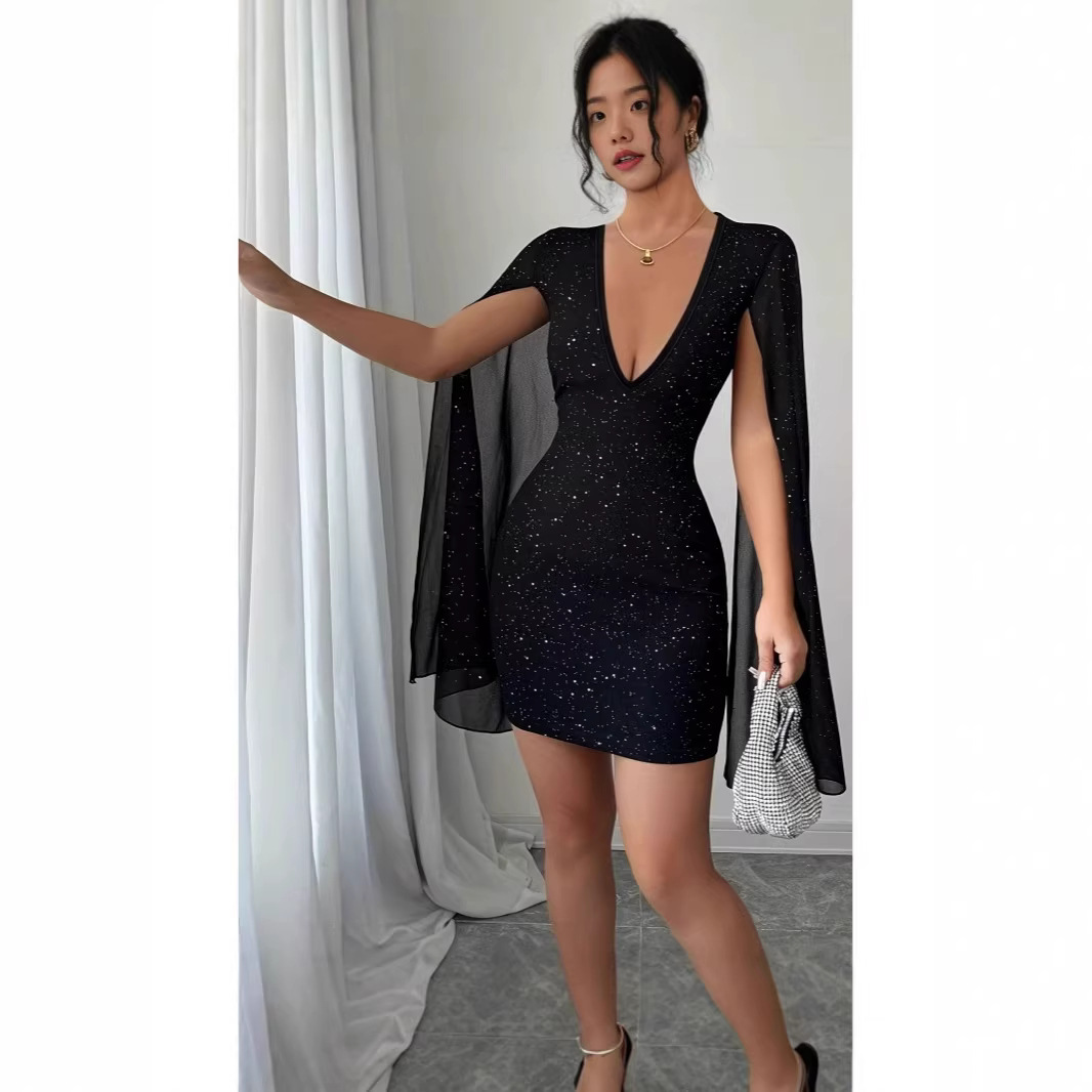 V Neck Bodycon Midi Dress Eleg - Midi Dress recension och pris