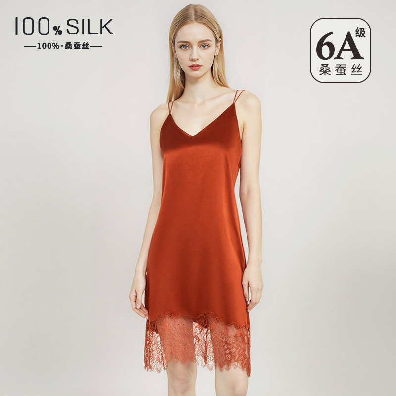 19 Momme Mulberry Silk Slip Dr - Lace Dress recension och pris