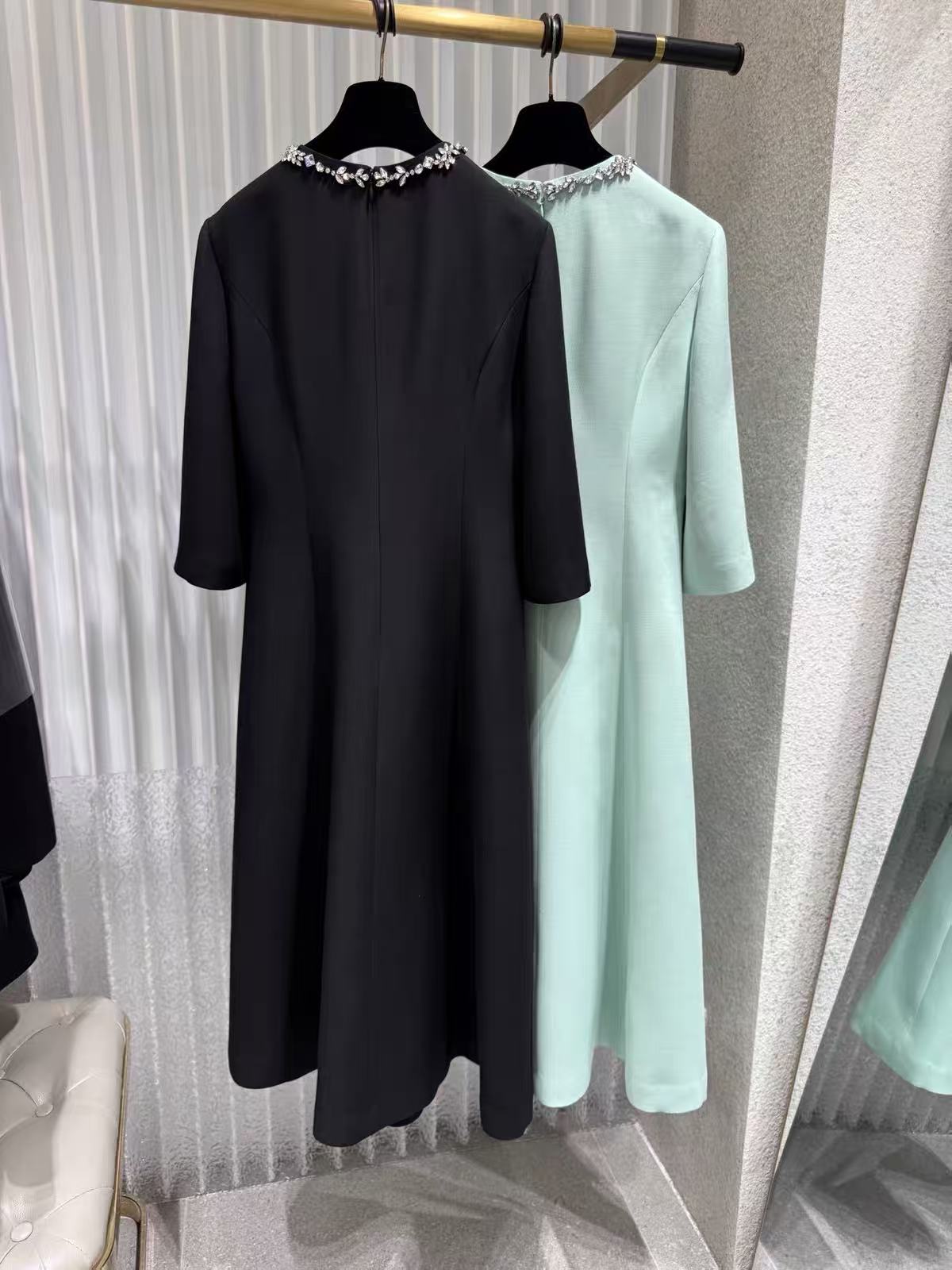 Premium Silk Wool Mint Green W - Midi Dress recension och pris