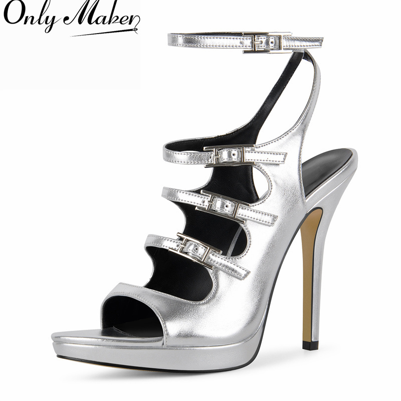 Onlymaker Women Silver Stilett - Formal Dress recension och pris